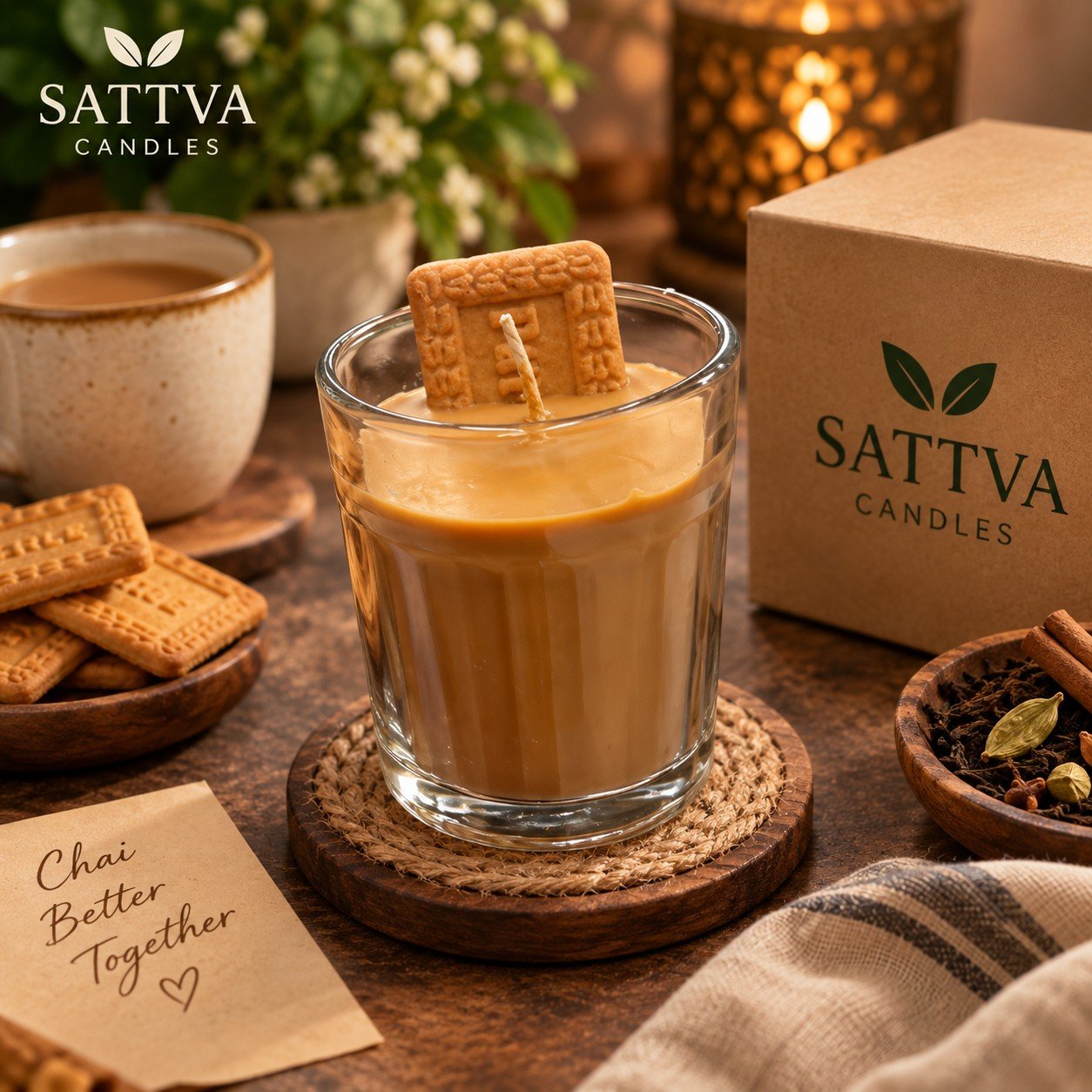 Chai Biscuit Candle