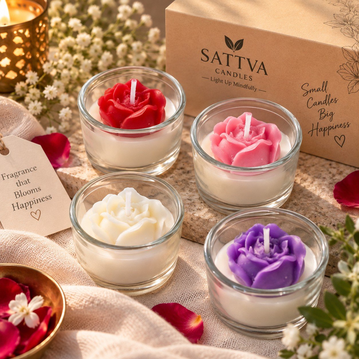 Flower Jar Candle